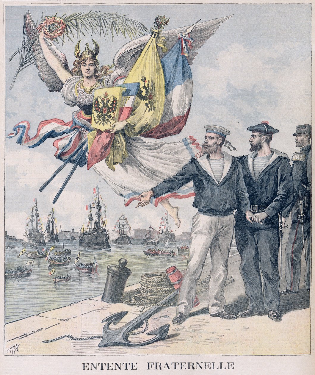 Den fransk-russiske entente, illustration fra 