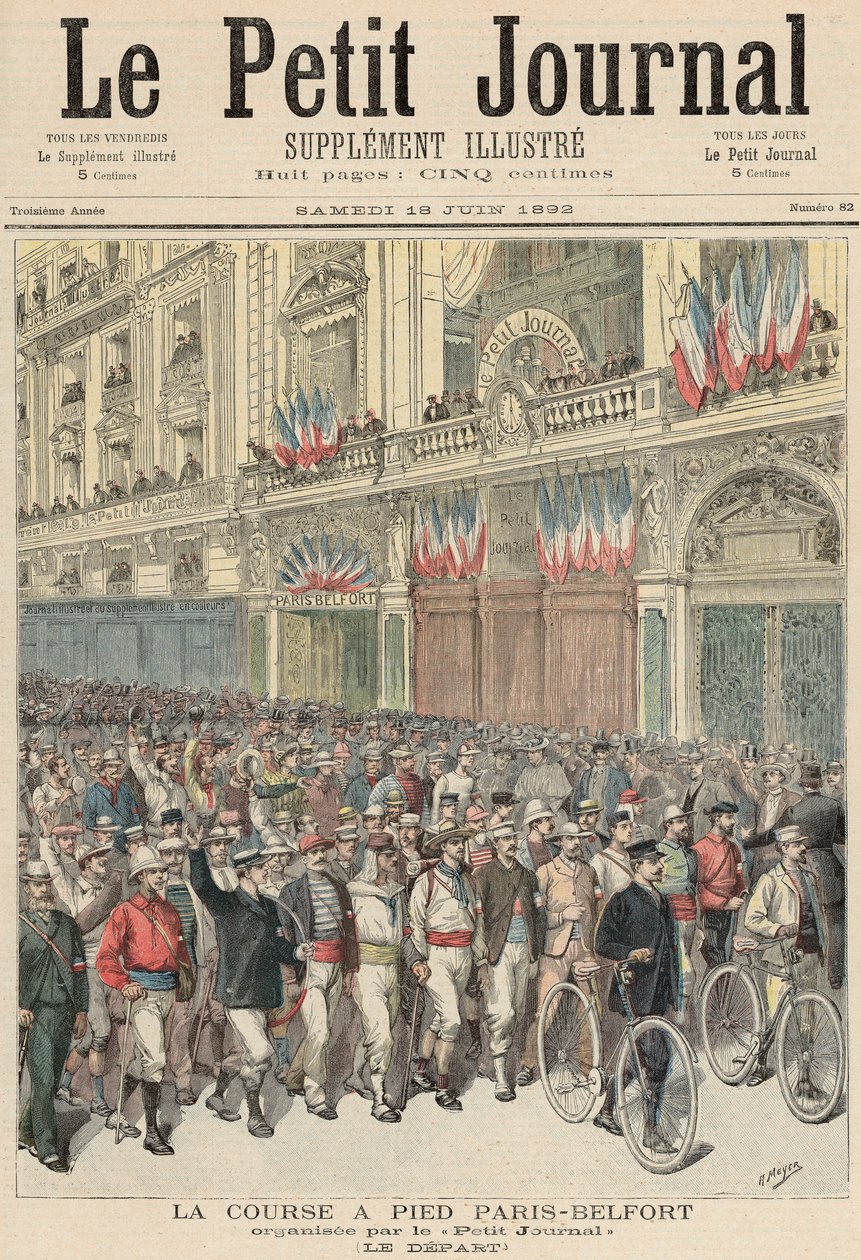 The Start of the Road Race fra Paris til Belfort, fra 