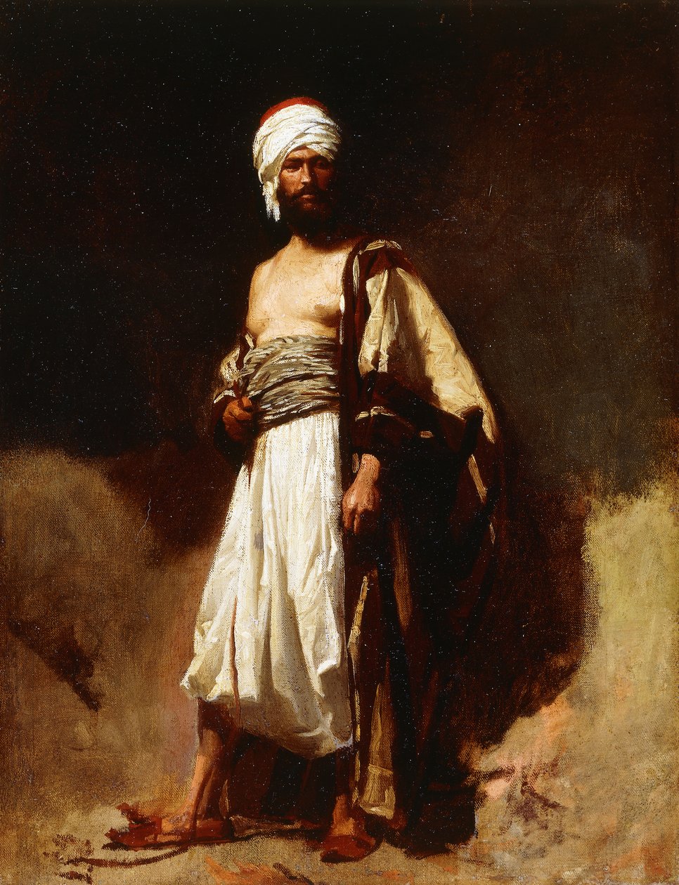 En marokkaner; En marokkaner, ca. 1862 af Fortuny y Carbó