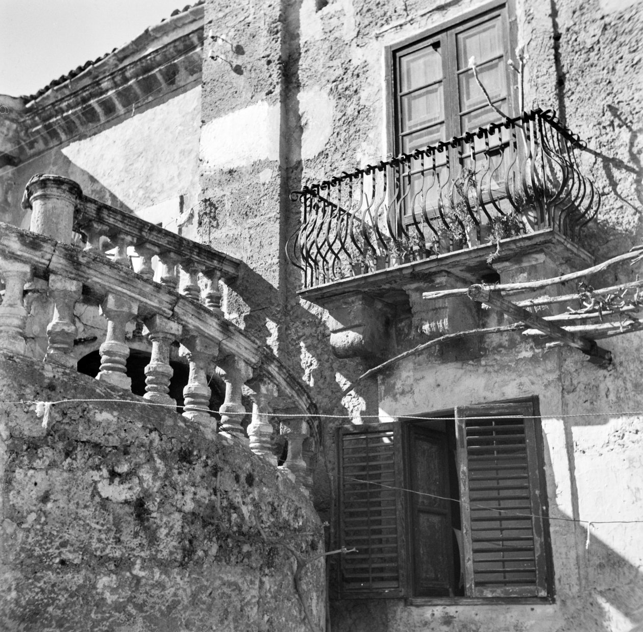 Facade på en villa i Palermo af Fosco Maraini