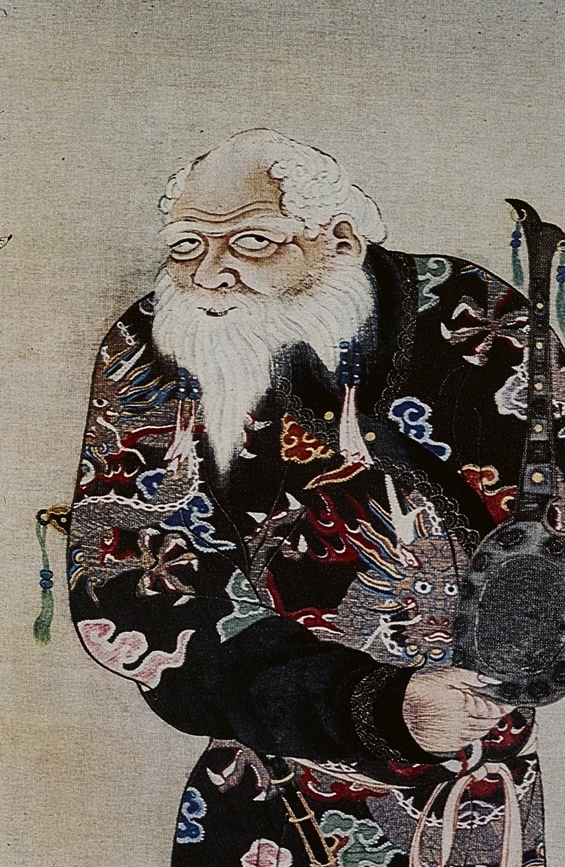 De store ledere i det attende århundredes Ainu: Itokoi og Shinichi fra Akkeshi, Chosama fra Uraashibetsu og Shonko fra Noshappu, i særdeleshed, illustration af Fosco Maraini