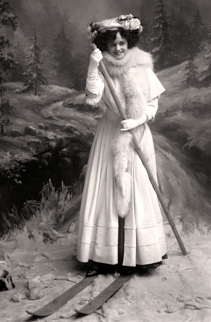 Gertie Millar 1879-1952, engelsk skuespillerinde, 1906. af Foulsham and Banfield