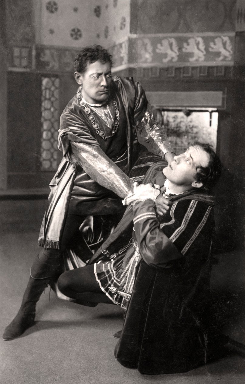 Lewis Waller 1860-1915 og Harry Brodribb Irving 1870-1919, engelske skuespillere, 1906. af Foulsham and Banfield
