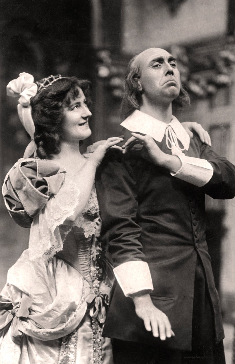 Louie Pounds og Powis Pinder i Lady Tatters, 1907. af Foulsham and Banfield