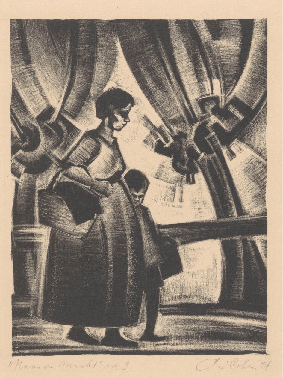Til markedet (original titel på objektet) af Fré Cohen (signed by artist)