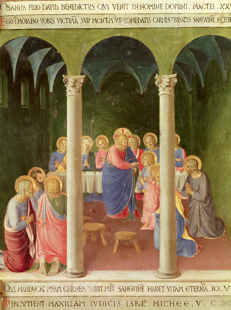 Apostlenes fællesskab, 1451-53 (tempera på panel) af Fra Angelico