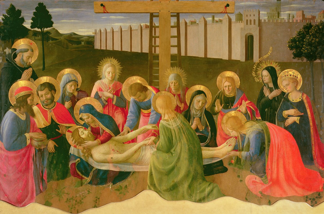 Klagesang over den døde Kristus, 1436-41 (tempera på panel) af Fra Angelico