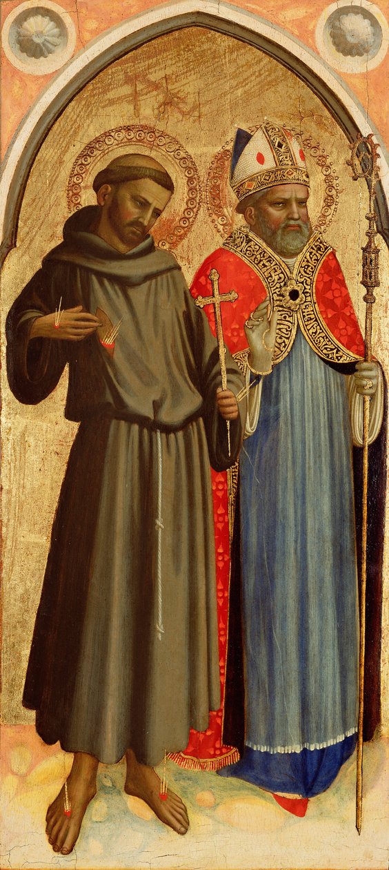 Sankt Frans og en biskop Sankt af Fra Angelico