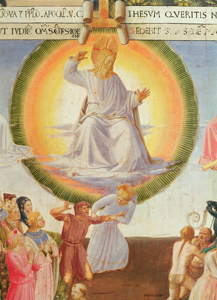 Scener af Kristi liv, 3. panel, der viser Kristi sidste doms detalje, 1450-3 tempera på træ af Fra Angelico