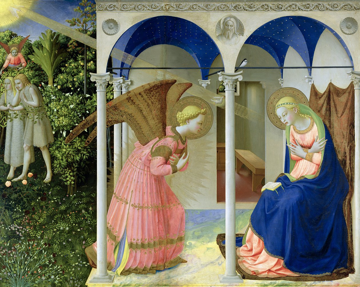 Bebudelsen, 1426 (tempera og guld på panel) af Fra Angelico