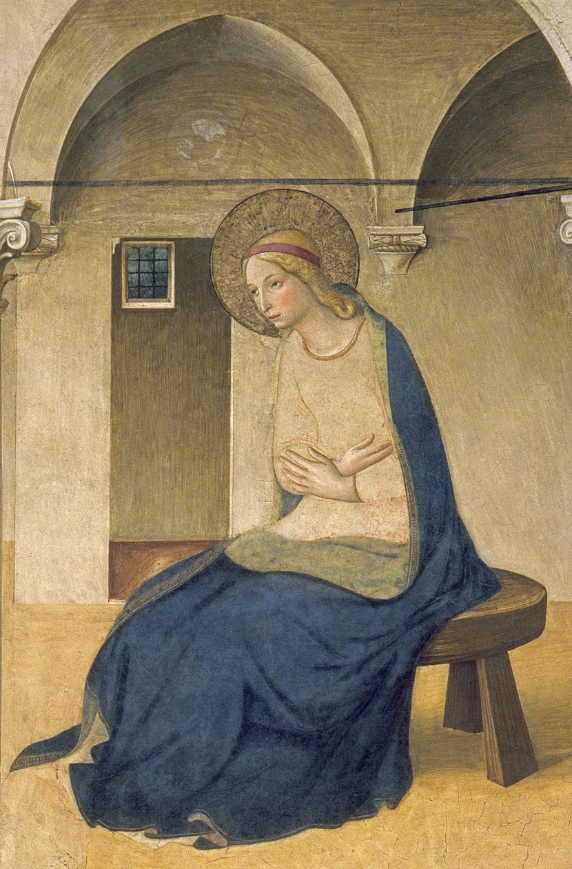 Bebudelsen, ca. 1438-45 freskomaleri fra 29030 af Fra Angelico
