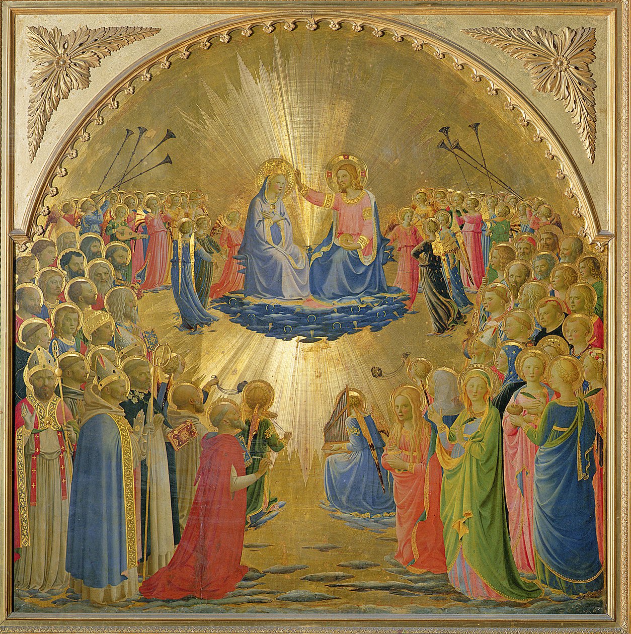 Jomfruens kroning, ca. 1440 (tempera på panel) af Fra Angelico