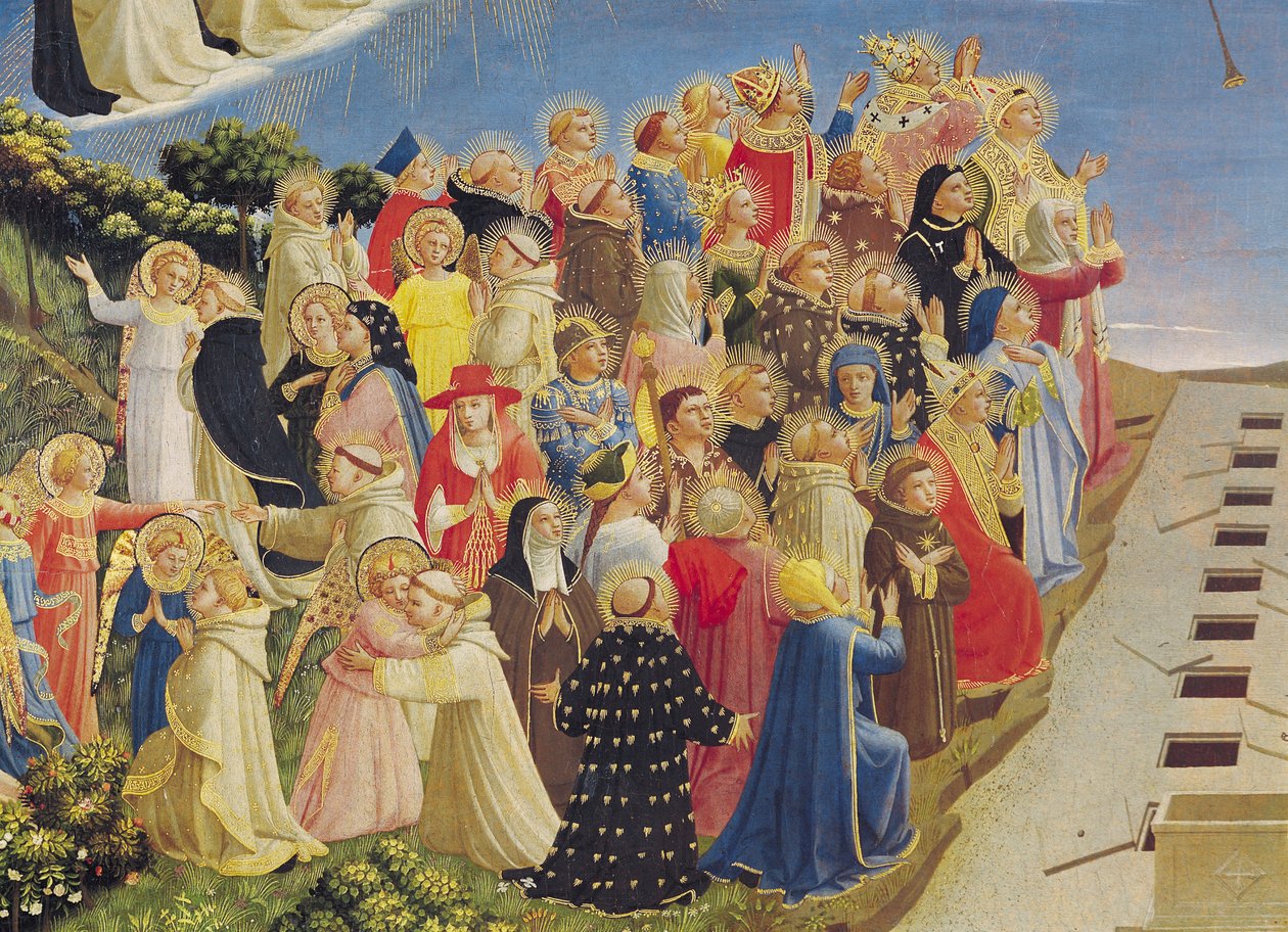 The Last Judgment (tempera på panel) (detaljer) af Fra Angelico