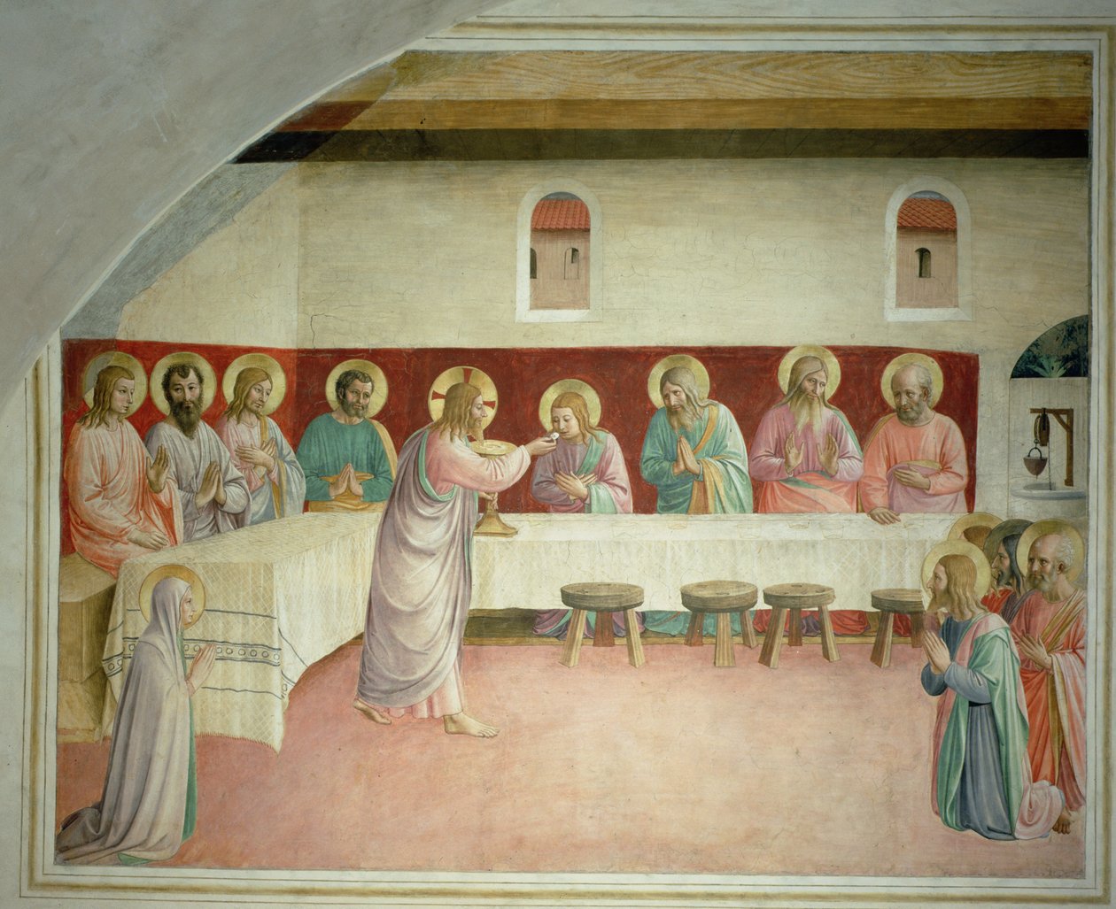 Den sidste nadver, 1442 af Fra Angelico