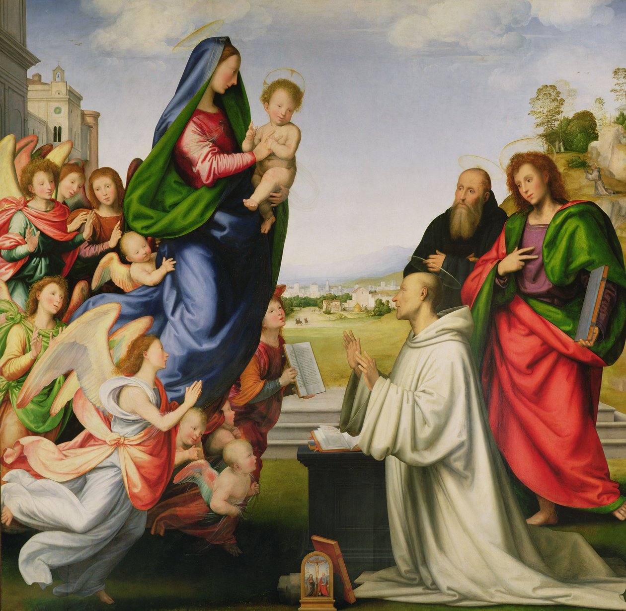 Jomfruens åbenbaring til St. Bernard, 1504-07 af Fra Bartolommeo