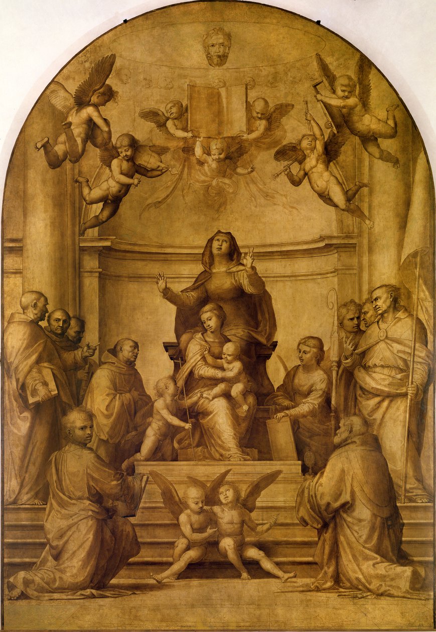 St. Anne (sepiaaltertavle) af Fra Bartolommeo
