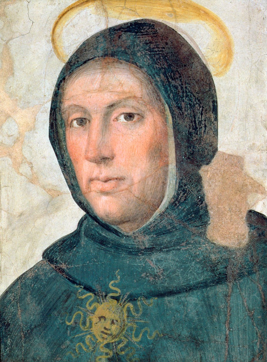 St Thomas Aquinas (1225-1274) af Fra Bartolommeo
