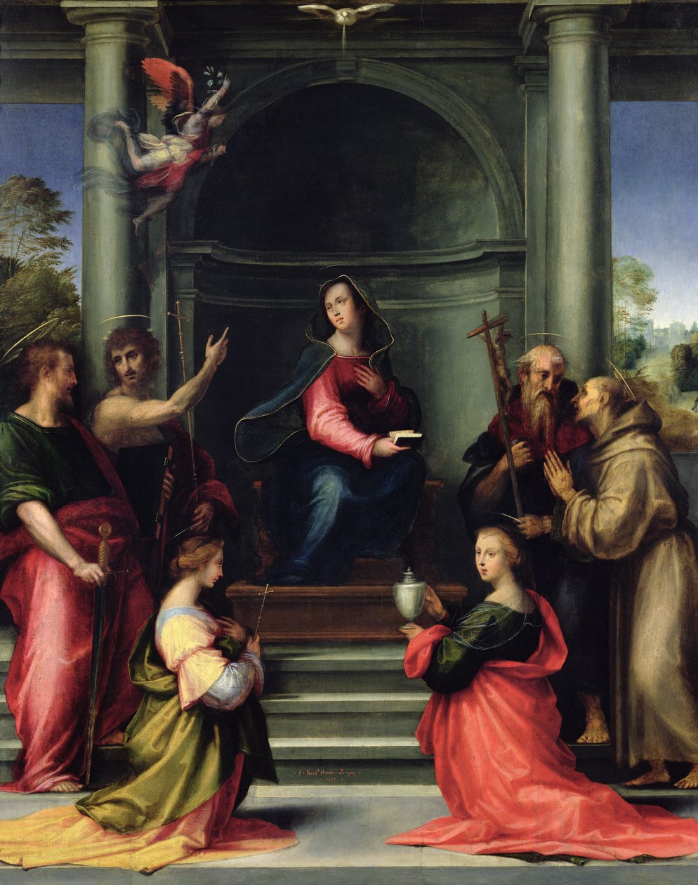 Bebudelsen med de hellige, 1515 af Fra Bartolommeo