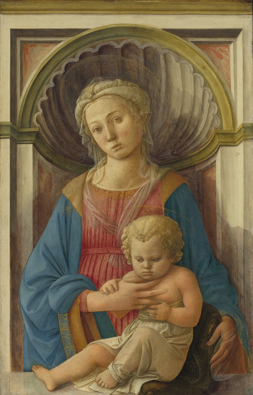 Madonna og barn, ca. 1440 (tempera på poppelpanel) af Fra Filippo Lippi