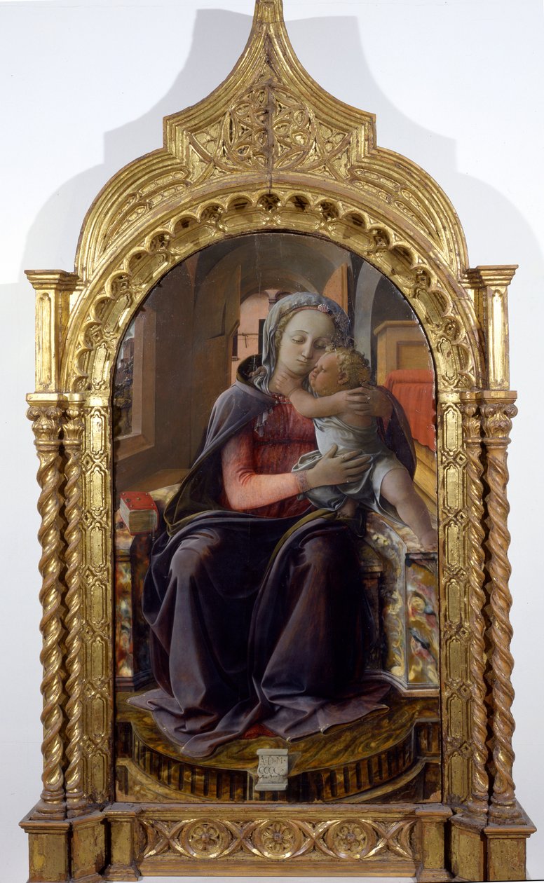 Madonna af Tarquinia, 1437 (tempera på træ) af Fra Filippo Lippi