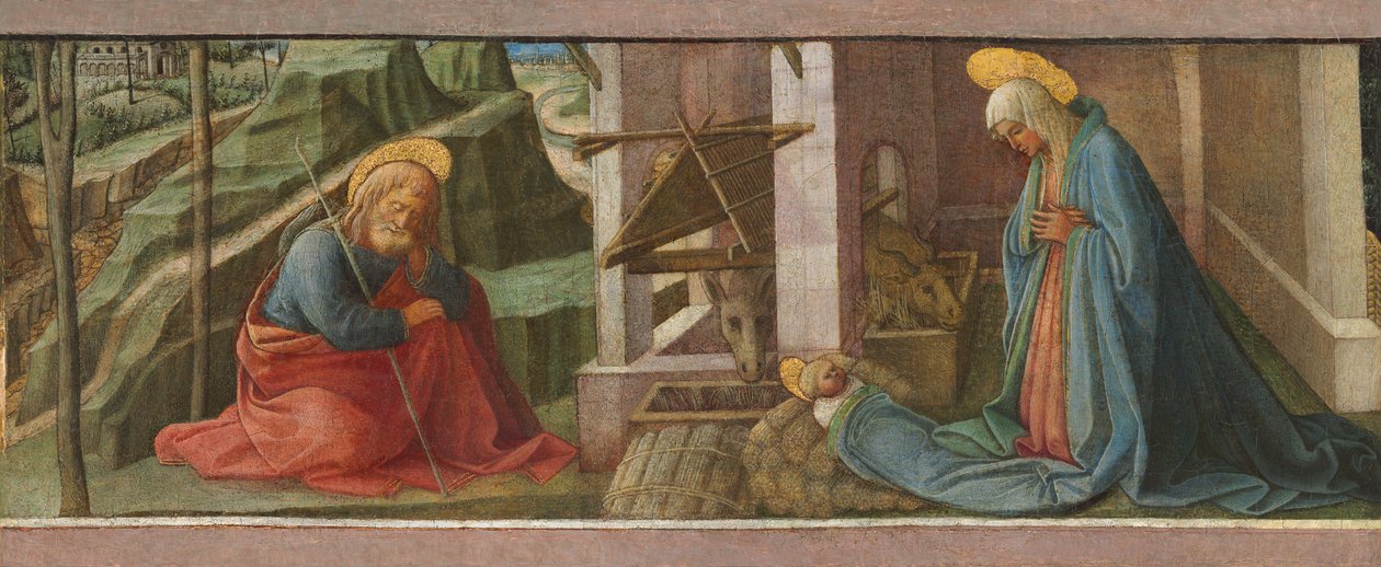 Fødselen, c.1445 af Fra Filippo Lippi