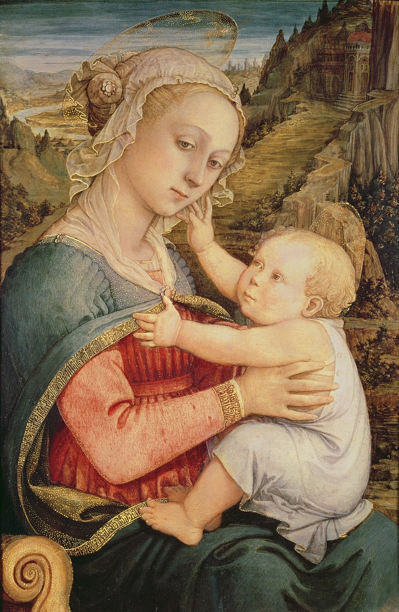 Jomfru og Barn, c.1465 af Fra Filippo Lippi