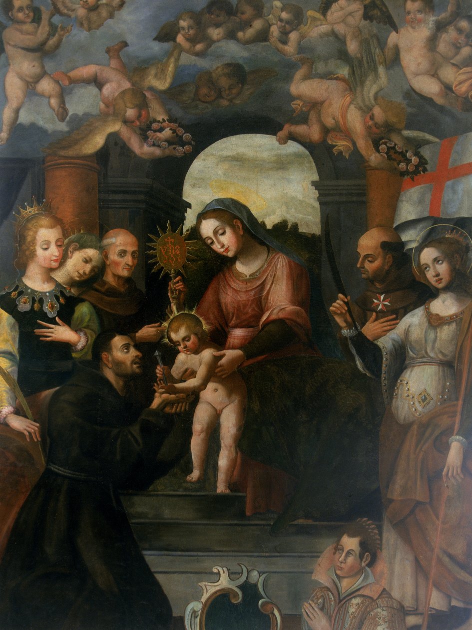 Saint Francis modtager Stigmata af Fra Giacomo da San Vito