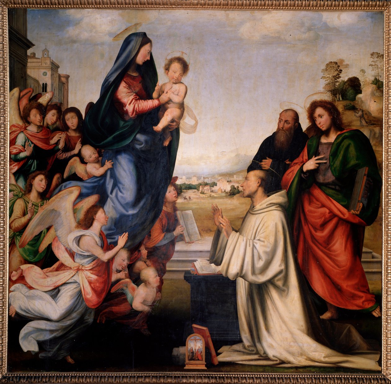 Madonnaens tilsynekomst til Sankt Bernhard af Clairvaux (maleri, ca. 1504) af Fra Bartolomeo