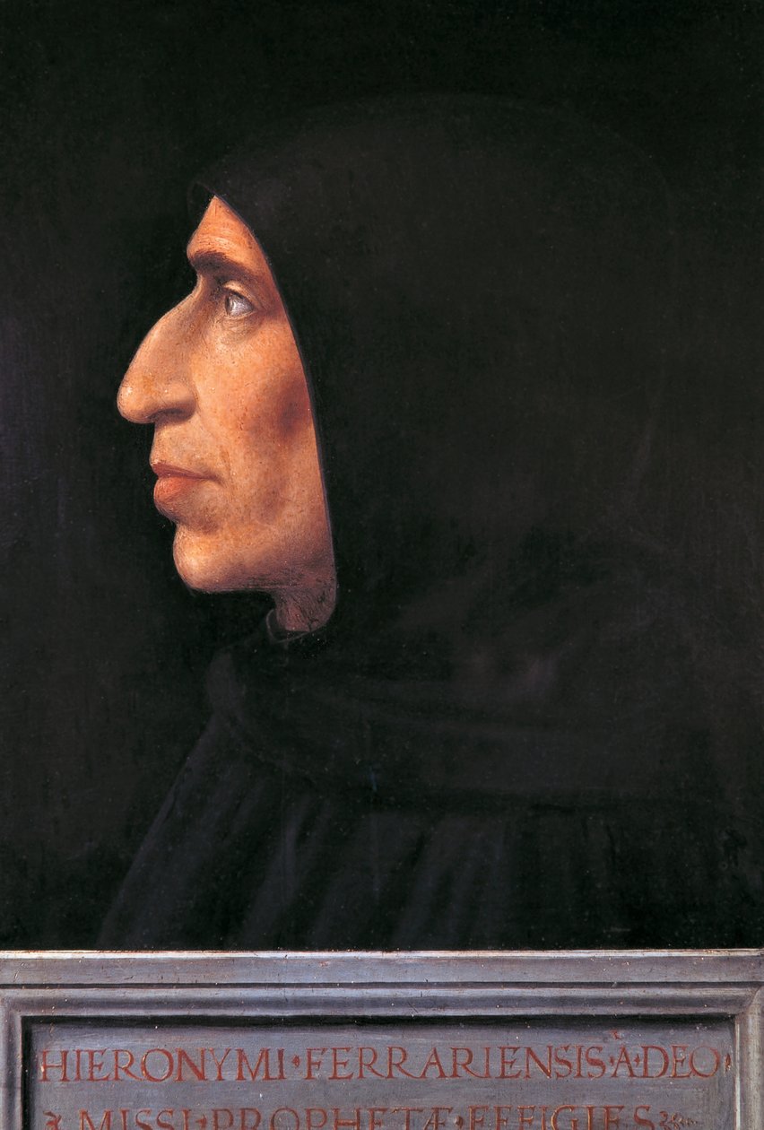 Portræt af Girolamo Savonarola (Ferrara af Fra (1472 1517) Bartolomeo