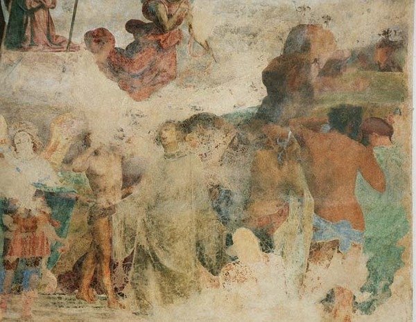 The Last Judgement, detalje der skildrer de fordømte af Fra Bartolomeo