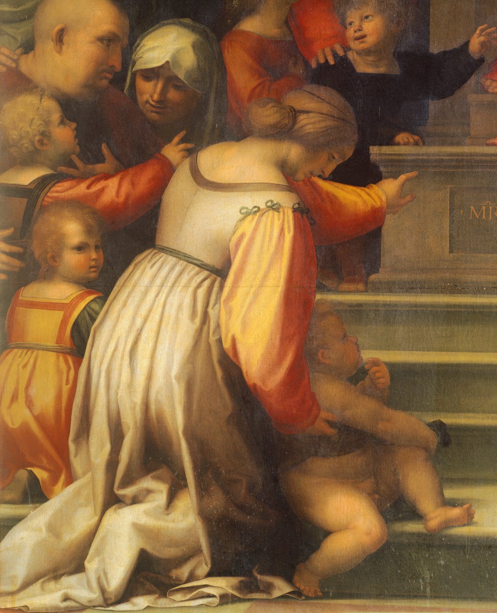 Vor Frue af Barmhjertighed af Bartolomeo della Porta kendt som Fra Bartolomeo (1472-1517), detalje af Fra (1472 1517) Bartolomeo