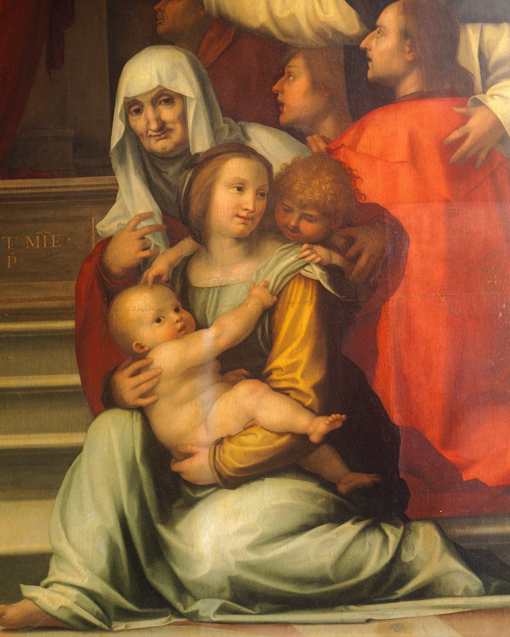 Vor Frue af Barmhjertighed af Bartolomeo della Porta kendt som Fra Bartolomeo (1472-1517), detalje af Fra (1472 1517) Bartolomeo