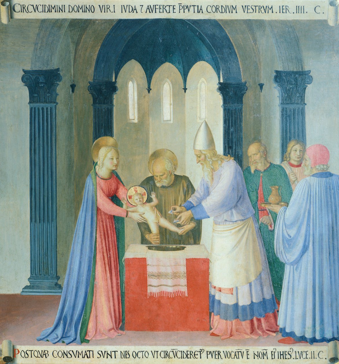 Indsats, der forestiller Jesu omskærelse, panel fra Armadio degli Argenti (sølvkiste) med Jesu liv af Fra (c.1387 1455) Angelico