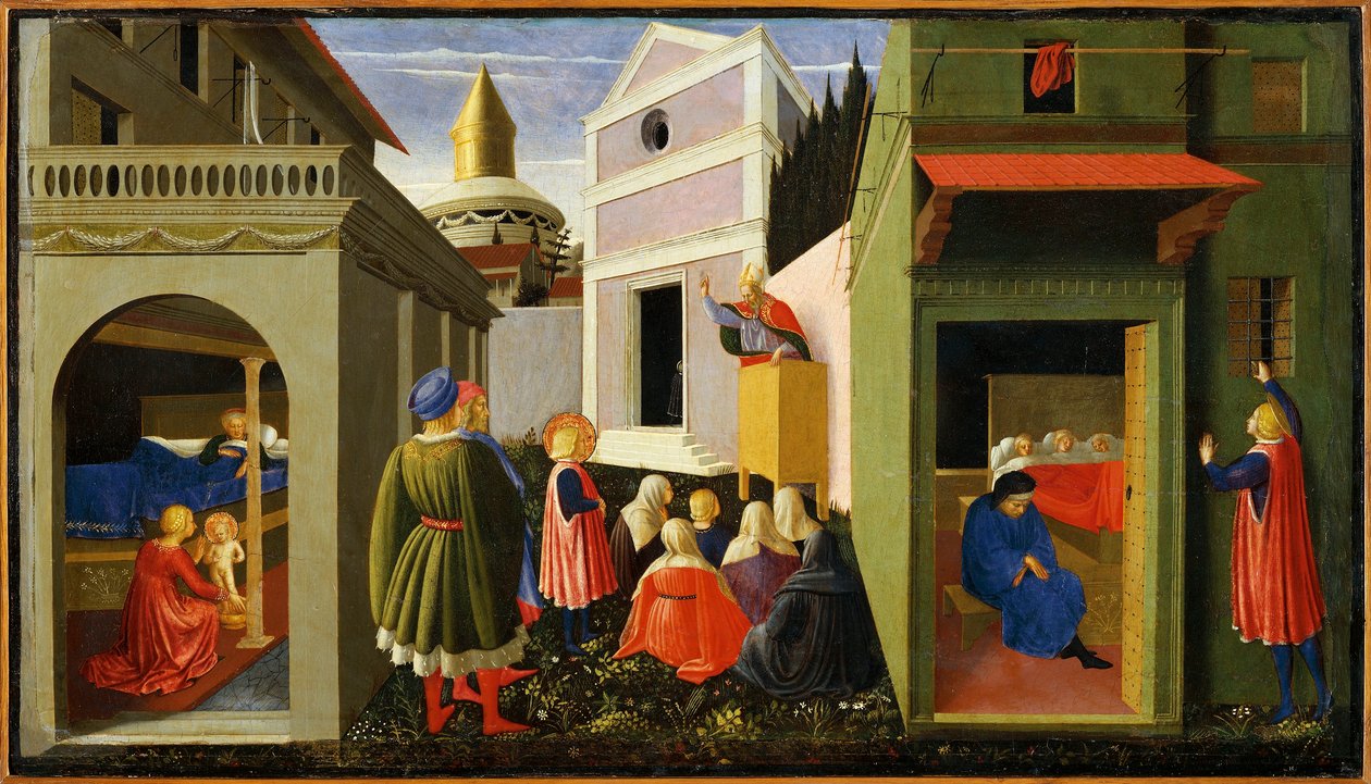 Italien, Rom, Historier om Sankt Nikolaus af Fra (c.1387 1455) Angelico