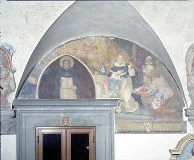Den mirakuløse opdagelse af nøglen til St. Antoninus bælt, lunette (fresko) af Fra (c.1387 1455) Angelico