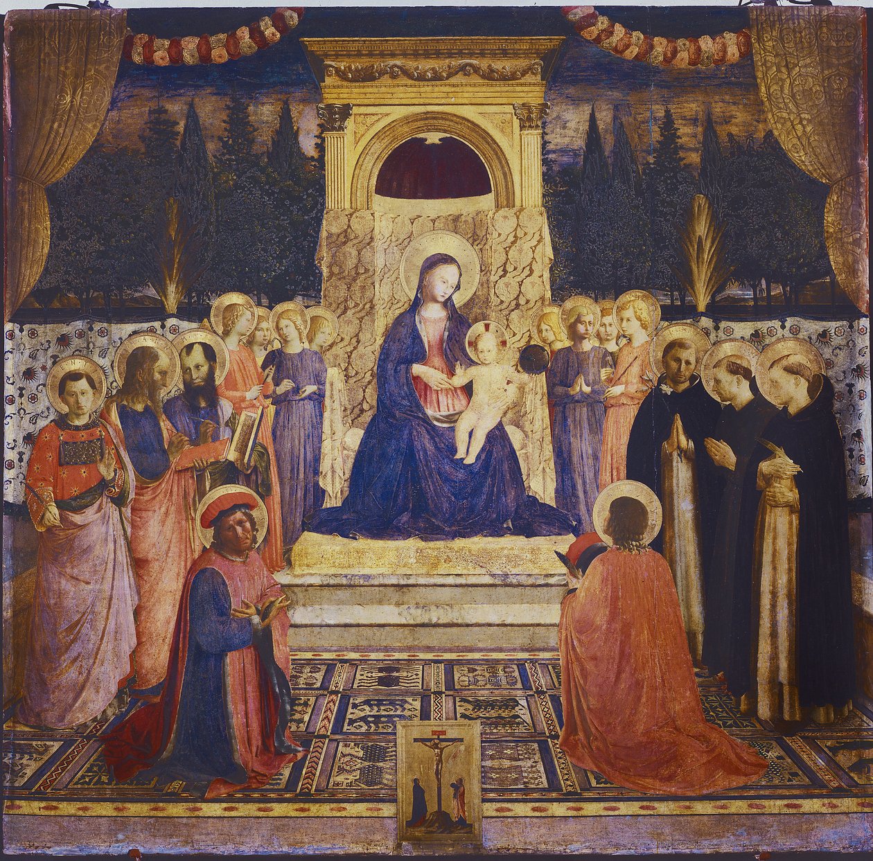 Altertavle af San Marco, omkring 1438-1440 (tempera på træpanel) af Fra  Angelico