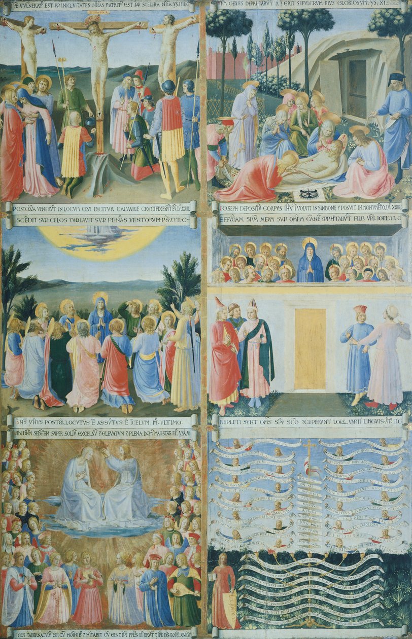 Armadio degli Argenti (sølvkiste) med Jesu liv af Fra (c.1387 1455) Angelico