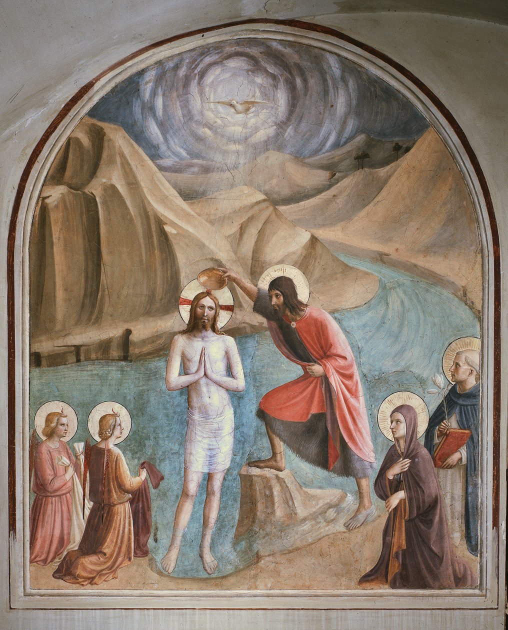 Kristi dåb (fresco af Fra  Angelico