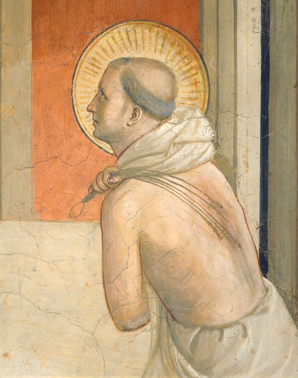 Kristus ved søjle, jomfru og skikkelse af angrende dominikanske helgen af Fra (c.1387 1455) Angelico