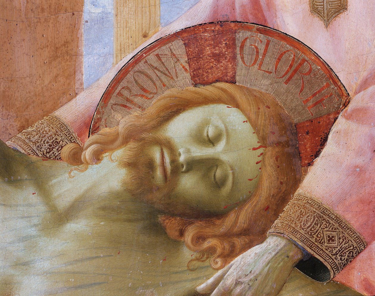 Nedstigning fra korset eller den hellige treenigheds altertavle (Tempera på træ af Fra  Angelico