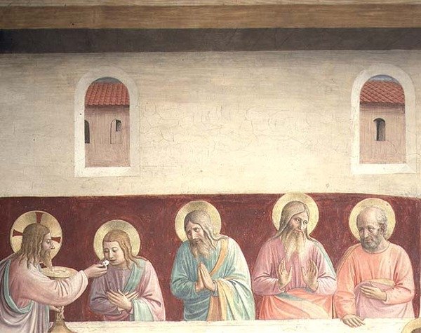 Detalje fra den sidste nadver af Fra  Angelico