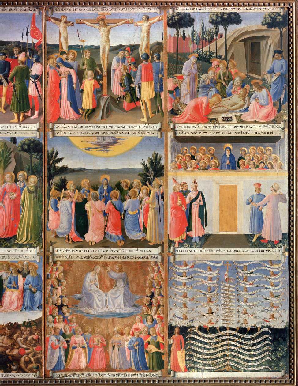 History of the Life of Christ, detalje af en ex-voto fra Cabinet of the Sacred Vases (tempera på træ) af Fra  Angelico