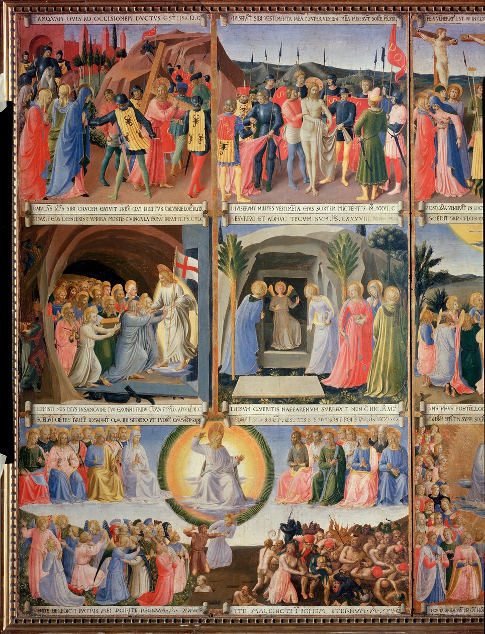 Life of Christ, Garderobe af sølv. (Tempera på træ af Fra  Angelico