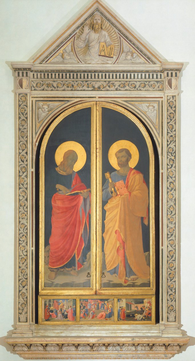 Liniers altertavle: St. Peter og St. Mark af Fra  Angelico