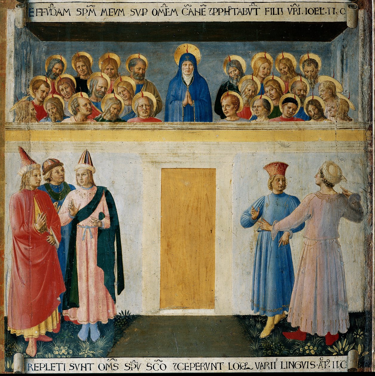 pinse. Life of Christ, Garderobe af sølv. (Tempera på træ af Fra  Angelico