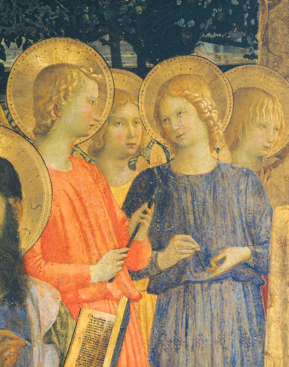 San Marco altertavle, af Giovanni da Fiesole kendt som Fra Angelico (1400-ca 1455), tempera på træ, 220x227 cm, detalje, ca 1440 af Fra (c.1387 1455) Angelico