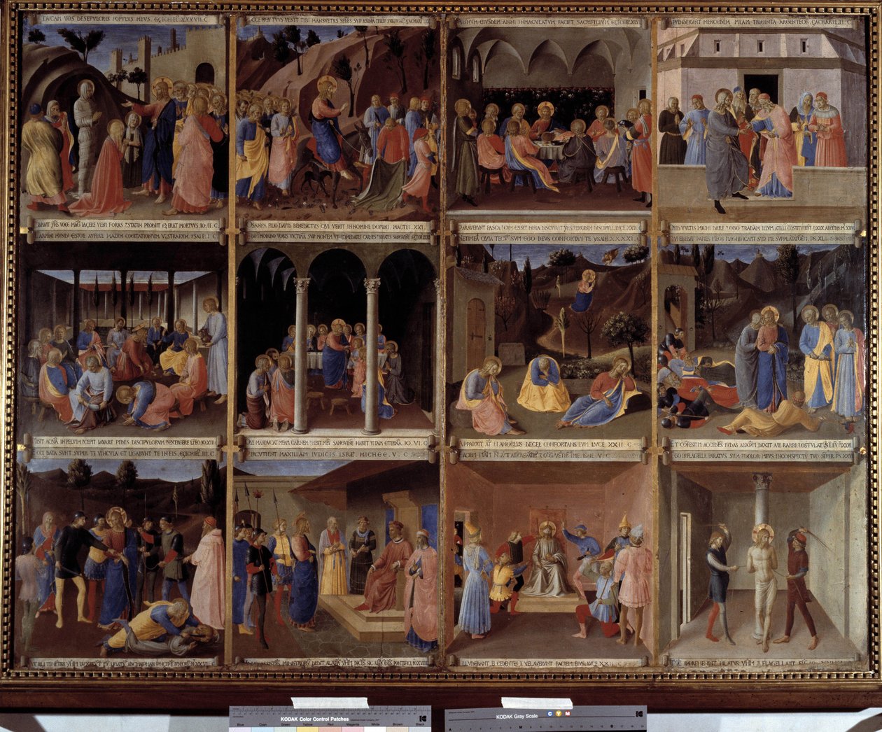 Scener af Kristi liv fra Kabinettet af Hellige Vaser eller Kabinet af Ex-Voto of Sølv i Kirken Santissima Annunziata 1450-1453 (tempera på træ) af Fra  Angelico