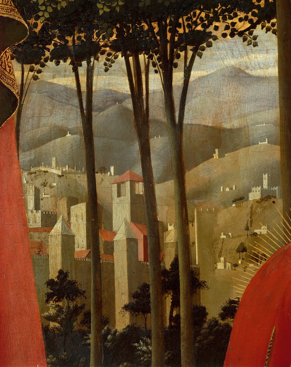 Afsætningen fra korset eller den hellige treenigheds altertavle (detalje), ca. 1432 (tempera på træ) af Fra  Angelico