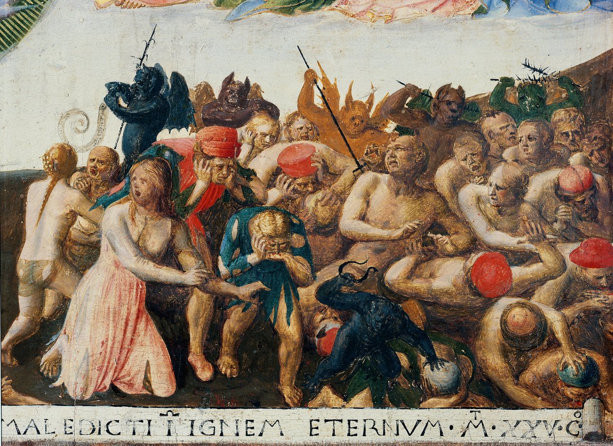 Den sidste dom. Kristi liv, Armadio degli Argenti. (Tempera på træ af Fra  Angelico