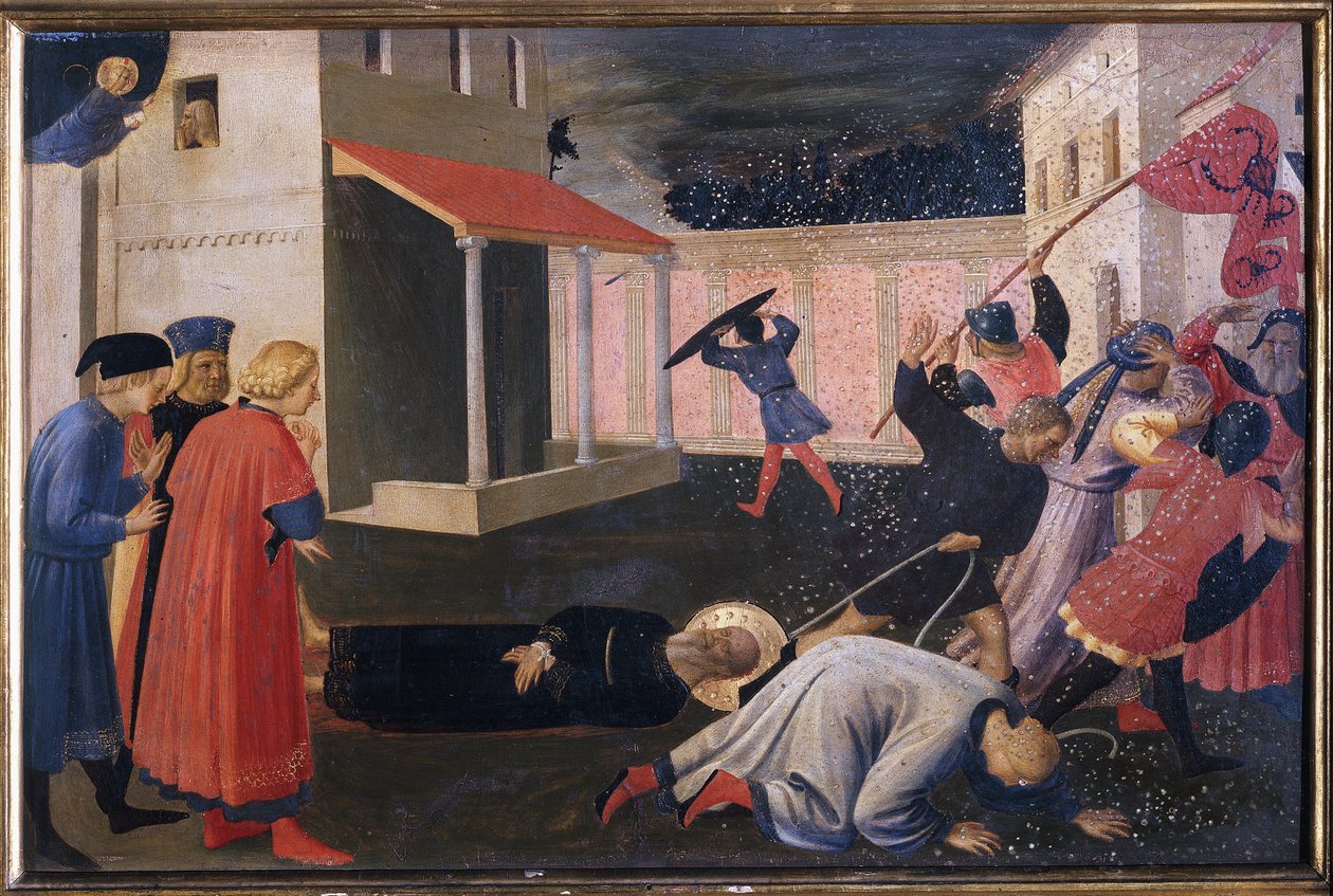 Markus martyrium. Tabernakel af Linaioli (maleri på træ af Fra  Angelico